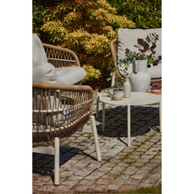 Irvington Garden Lounge Set Ivory White Coconut