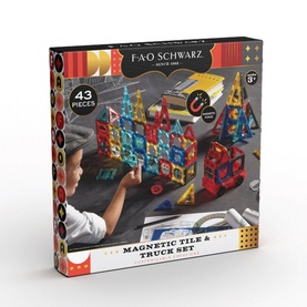 Magnetic Tile & Truck Set