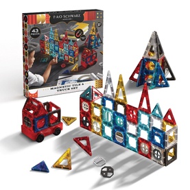 Magnetic Tile & Truck Set