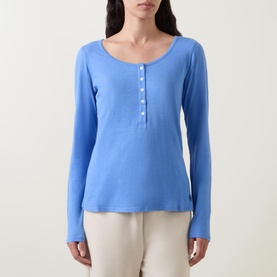 Polo Player Logo Henley Pyjama Top