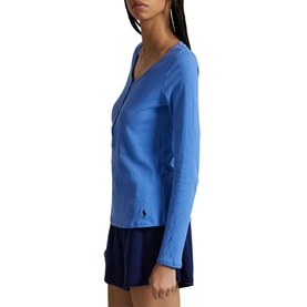Polo Player Logo Henley Pyjama Top