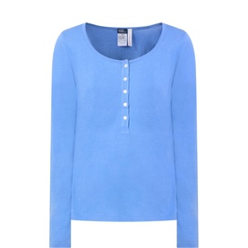 Polo Player Logo Henley Pyjama Top