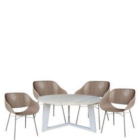 Maxfield Garden Dining Set Linen