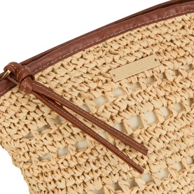 Savona Raffia Pouch Bag