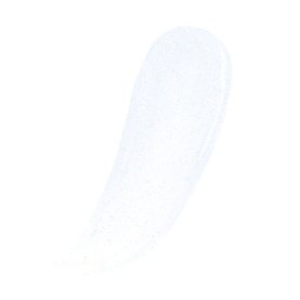 YSL Loveshine Plumping Lip Oil Gloss in shade 1 Thunder Stealer, sheer white cream texture swatch shown on white background.