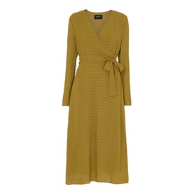 Alex Textured Wrap Dress
