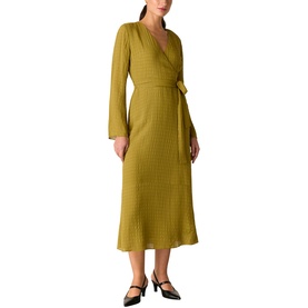 Alex Textured Wrap Dress