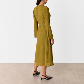 Alex Textured Wrap Dress