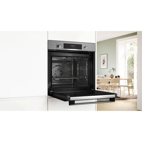 Series 4 Built-in Oven with Added Steam Function 60x60cm Stainless steel