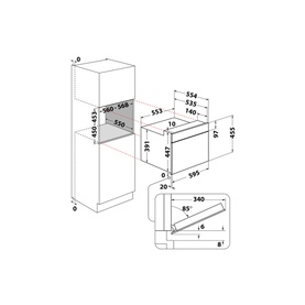 40L Built-In Microwave Oven
