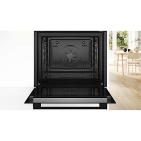 Series 4 Built-in Oven with Added Steam Function 60x60cm Black