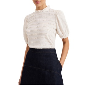 Samiha Textured Lace Top