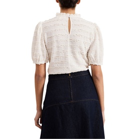 Samiha Textured Lace Top