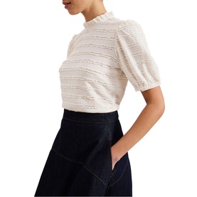 Samiha Textured Lace Top