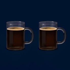 Set of 2 American Coffee Glasses 250ml