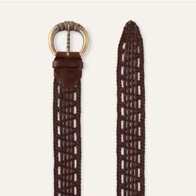 Blemence Leather Woven Belt