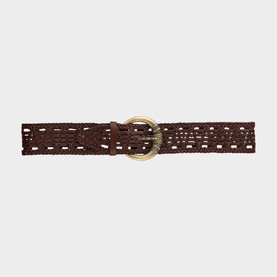Blemence Leather Woven Belt