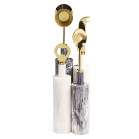 Mustique Black & White Barware Set