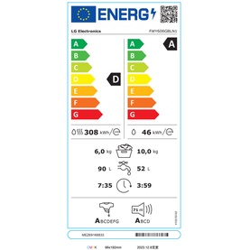 10kg/6kg TurboWash&trade; AI Direct Drive&trade; Washer Dryer Slate Grey