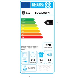 9kg Dual Inverter Heat Pump&trade; Tumble Dryer White
