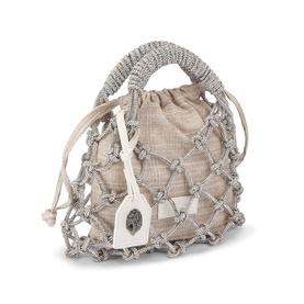 Macrame Crystal Embellished Bag