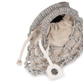 Macrame Crystal Embellished Bag