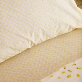 180 Thread Count Lemon Trellis Fitted Sheet