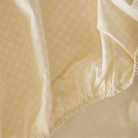 180 Thread Count Lemon Trellis Fitted Sheet