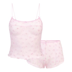 Scoop Cami & Short Set Cherry Blossom Multi Tulle