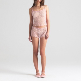 Scoop Cami & Short Set Cherry Blossom Multi Tulle