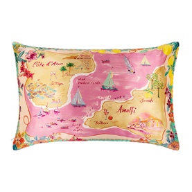 Pure Silk Queen Pillowcase - Beach Club 