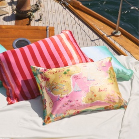 Pure Silk Queen Pillowcase - Beach Club 