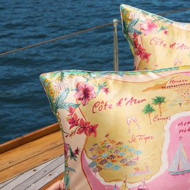Pure Silk Queen Pillowcase - Beach Club 