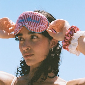 Pure Silk Contour Sleep Mask - Welcome Aboard