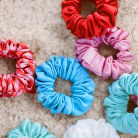 Pure Silk Minnie Scrunchies - Sundown 