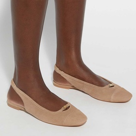Hanna Suede Slingback Flats