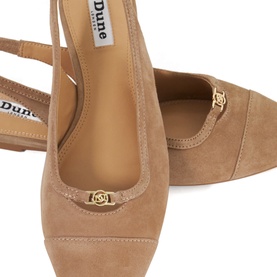 Hanna Suede Slingback Flats