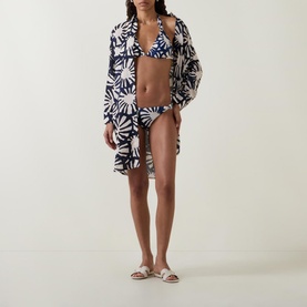 Abstract Printed Shirt Dress
