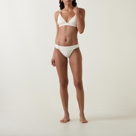 Mid-Rise Thick Waistband Bikini Bottoms
