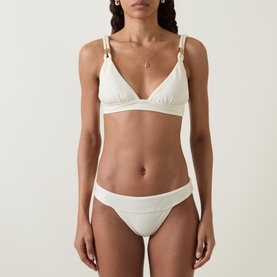 Mid-Rise Thick Waistband Bikini Bottoms
