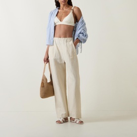 Mid-Rise Thick Waistband Bikini Bottoms