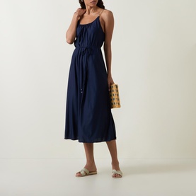 Chain Strap Flared Dress