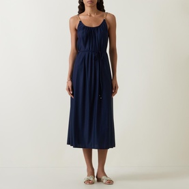Chain Strap Flared Dress
