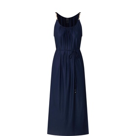 Chain Strap Flared Dress