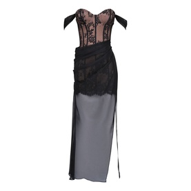 Debut Off-The-Shoulder Lace Dress