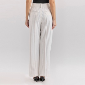 Hayden High-Waisted Striped Trousers