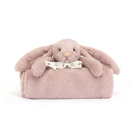 Bashful Luxe Bunny Rosa Blankie 56cm