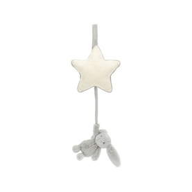 Bashful Silver Bunny Musical Pull 30cm