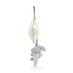 Bashful Silver Bunny Musical Pull 30cm