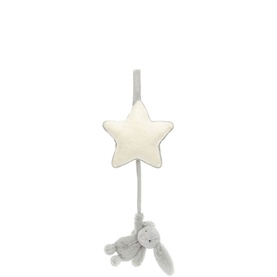 Bashful Silver Bunny Musical Pull 30cm